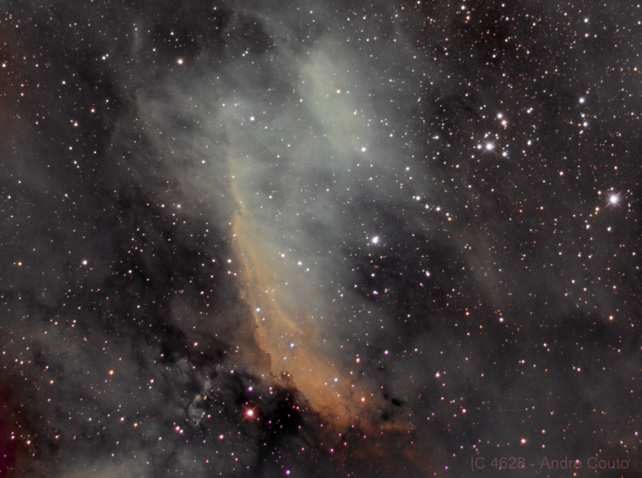 Nebulosa do Camarão, IC 4628, por André Couto